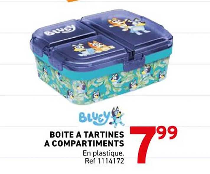 BOITE A TARTINES A COMPARTIMENTS