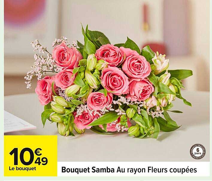 Bouquet Samba Au rayon Fleurs coupées