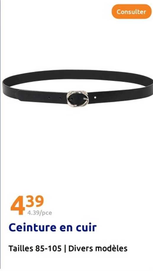 Ceinture en cuir