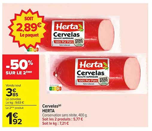 Cervelas HERTA 400 g