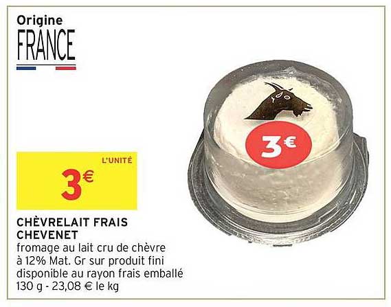 CHÈVRELAIT FRAIS CHEVENET