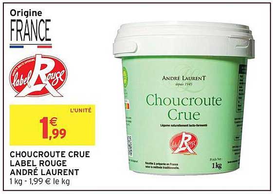 CHOCROUTE CRUE LABEL ROUGE ANDRÉ LAURENT
