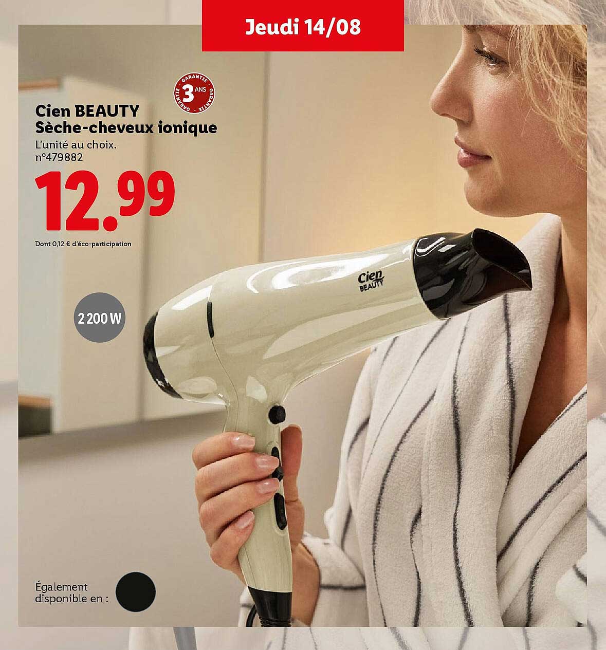 Cien BEAUTY Sèche-cheveux ionique