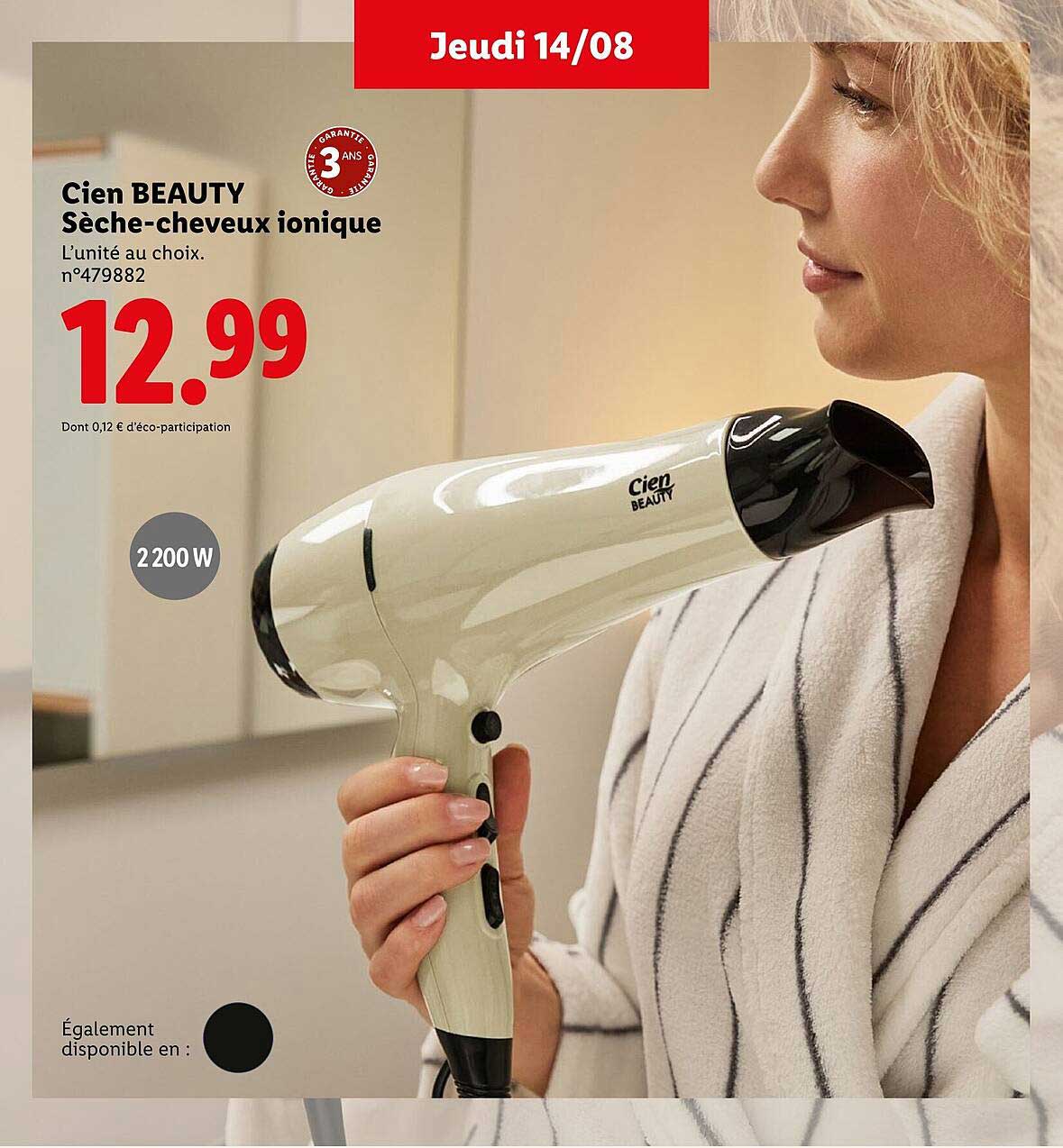 Cien BEAUTY Sèche-cheveux ionique