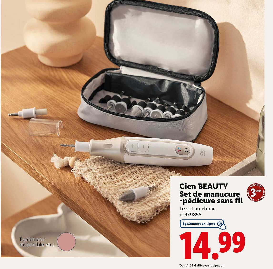 Cien BEAUTY Set de manucure-pédicure sans fil