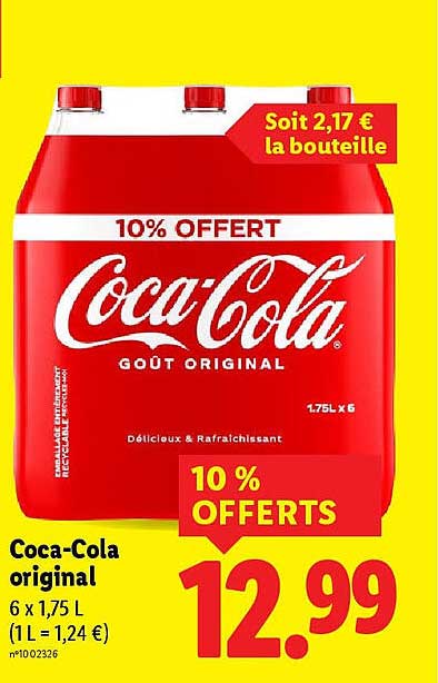 Coca-Cola original 6 x 1,75 L