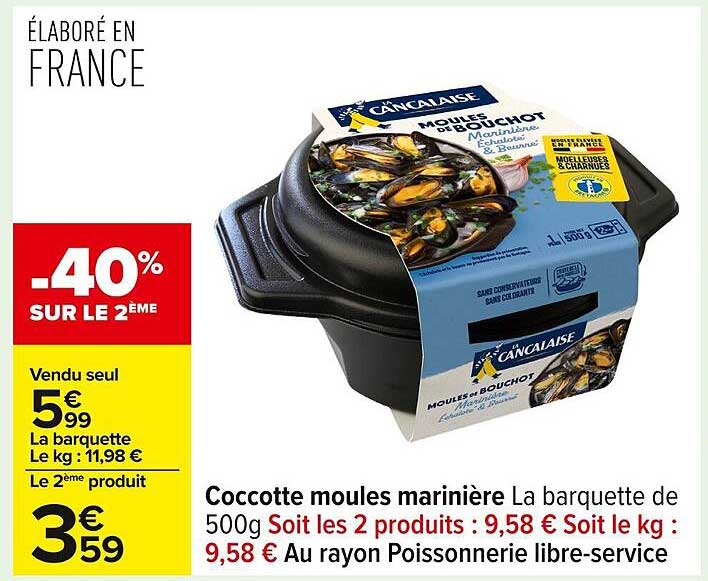 Cocotte moules marinière
