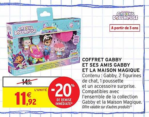COFFRET GABBY ET SES AMIS GABBY ET LA MAISON MAGIQUE
