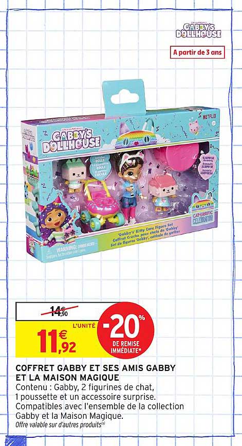 COFFRET GABBY ET SES AMIS GABBY ET LA MAISON MAGIQUE