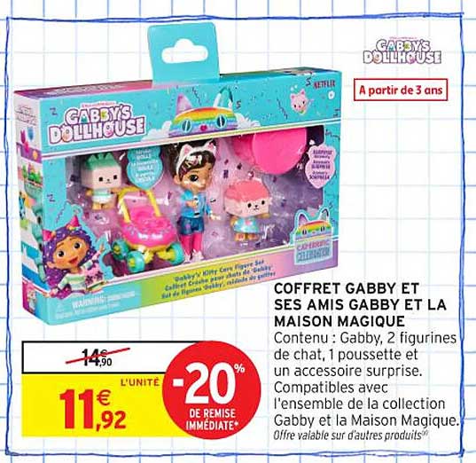 COFFRET GABBY ET SES AMIS GABBY ET LA MAISON MAGIQUE