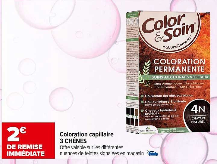 Coloration capillaire 3 CHÊNES