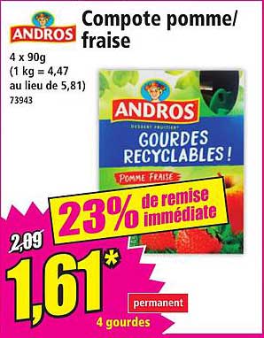 Compote pomme/fraise
