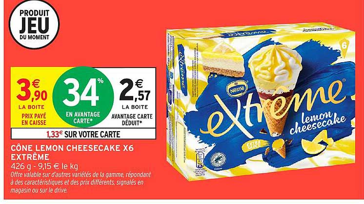 CÔNE LEMON CHEESECAKE X6 EXTREME