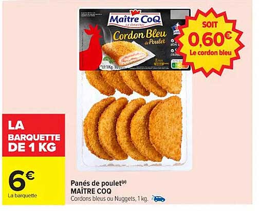Cordon Bleu au Poulet Maître Coq