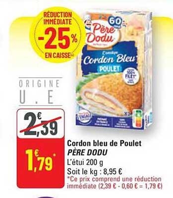 Cordon bleu de Poulet PÈRE DODU