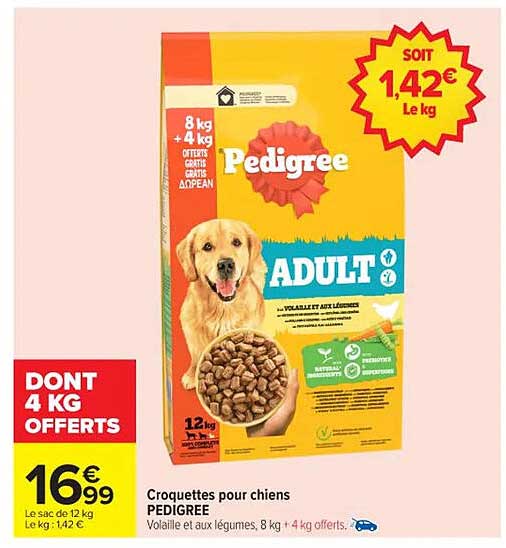 Croquettes pour chiens PEDIGREE