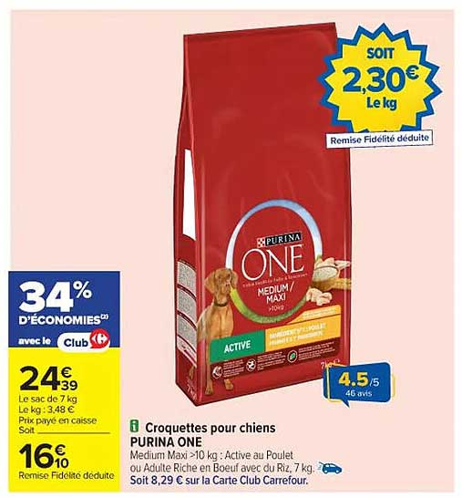 Croquettes pour chiens PURINA ONE