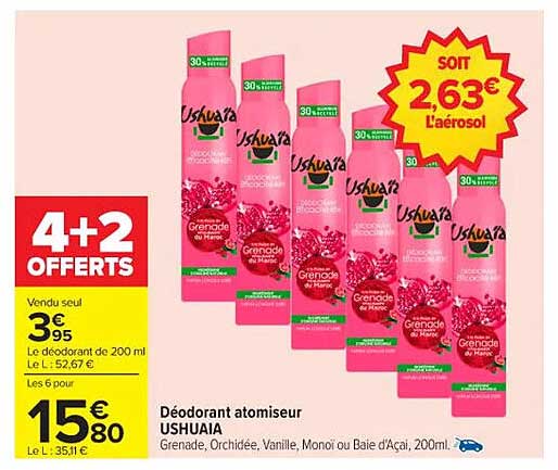 Déodorant atomiseur USHUAIA