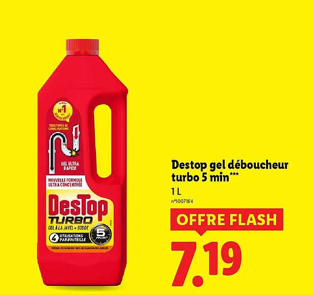 Destop gel déboucheur turbo 5 min**