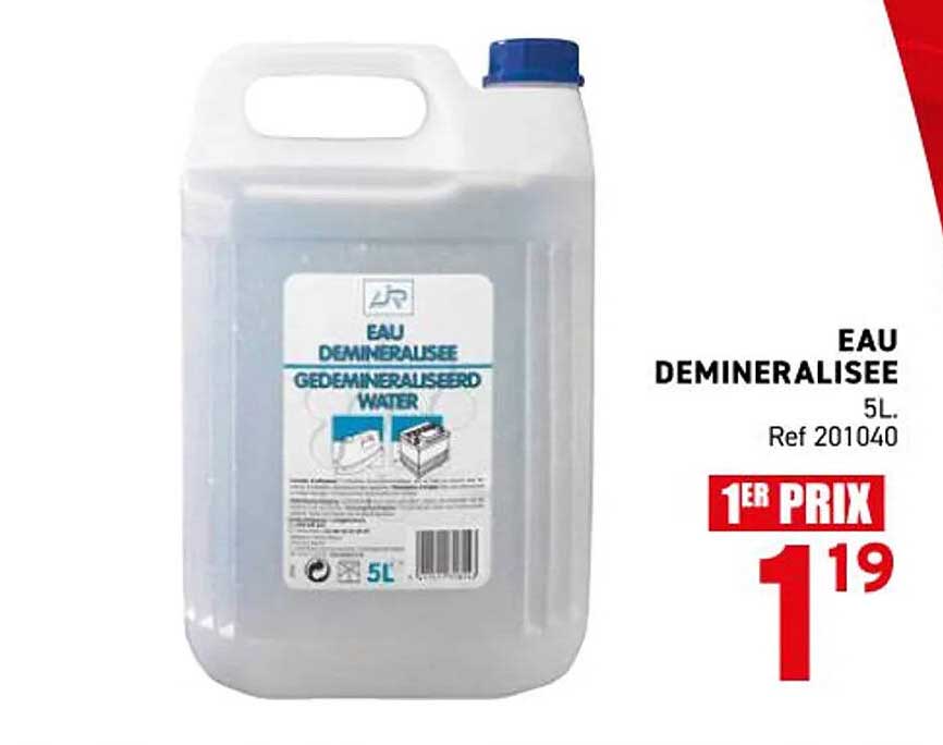 EAU DEMINERALISEE 5L
