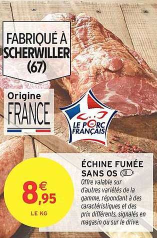 ÉCHINE FUMÉE SANS OS