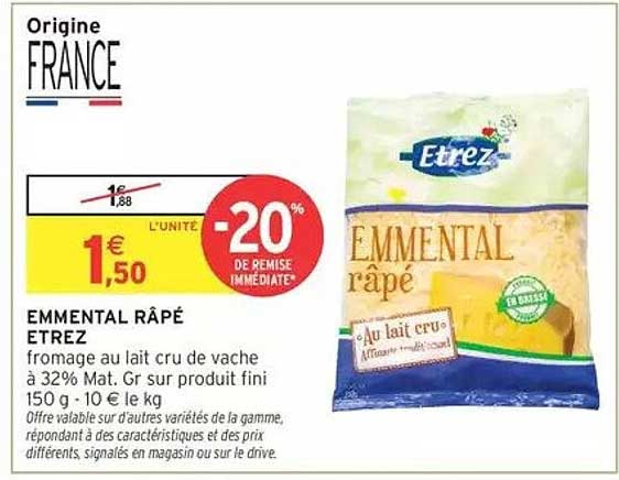 EMMENTAL RÂPÉ ETREZ