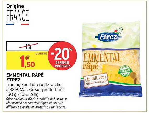 EMMENTAL RÂPÉ ETREZ