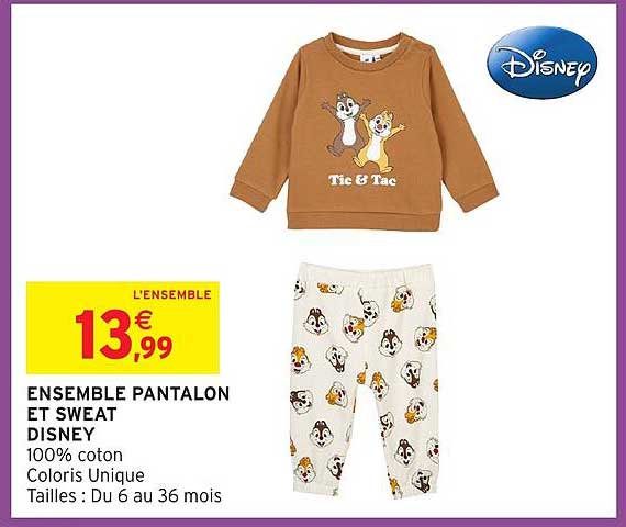 ENSEMBLE PANTALON ET SWEAT DISNEY