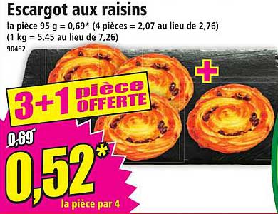 Escargot aux raisins