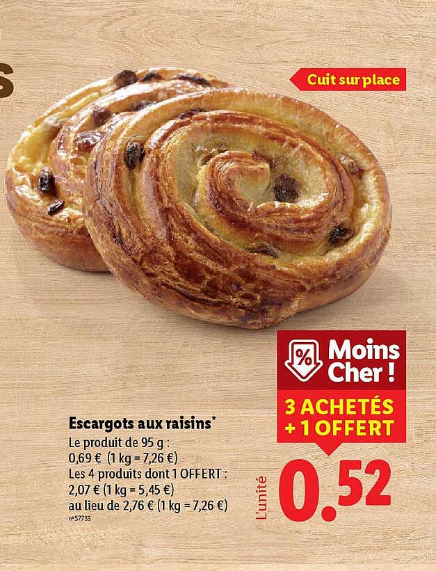 Escargots aux raisins