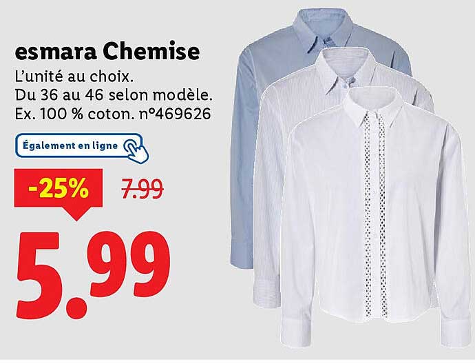 esmarA Chemise