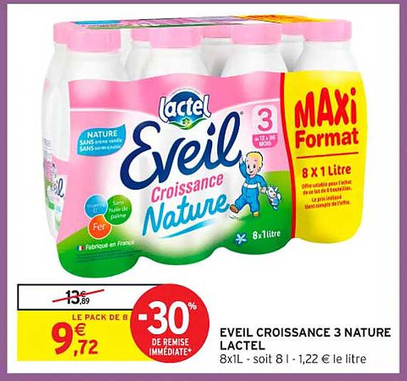 EVEIL CROISSANCE 3 NATURE LACTEL