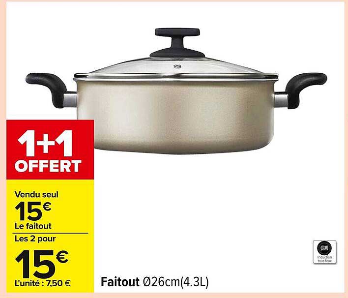 Faitout Ø26cm(4.3L)