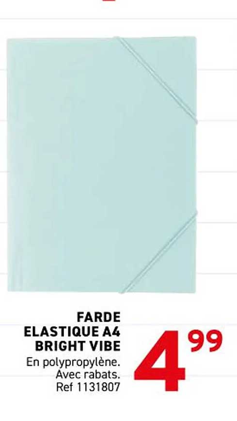 FARDE ELASTIQUE A4 BRIGHT VIBE