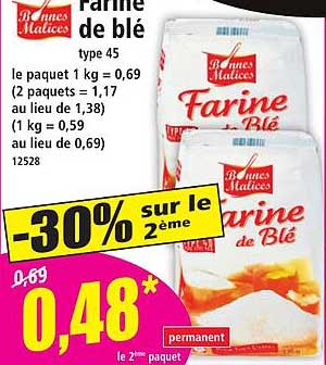 Farine de blé type 45