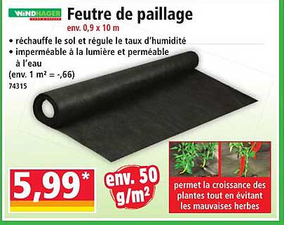 Feutre de paillage
