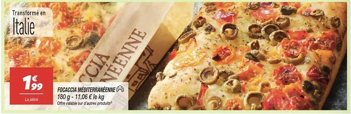 FOCACCIA MÉDITERRANÉENNE