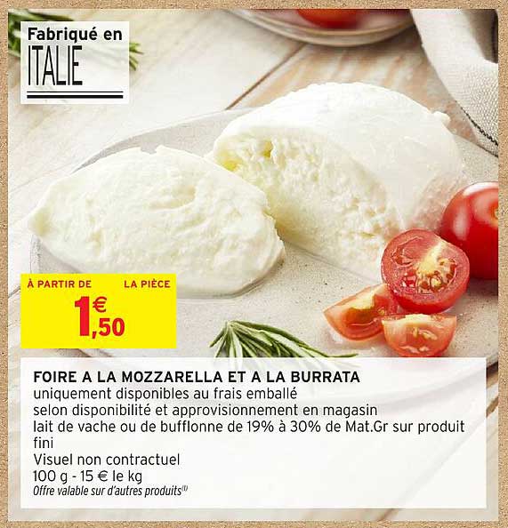 FOIRE A LA MOZZARELLA ET A LA BURRATA