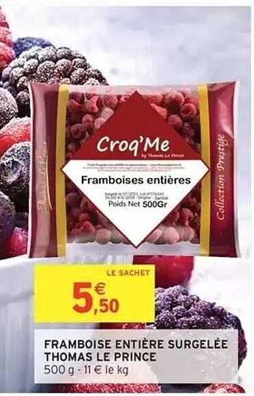 Framboises entières
