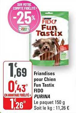 Friandises pour Chien Fun Tastix FIDO
