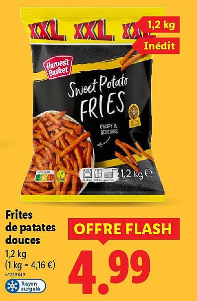 Frites de patates douces