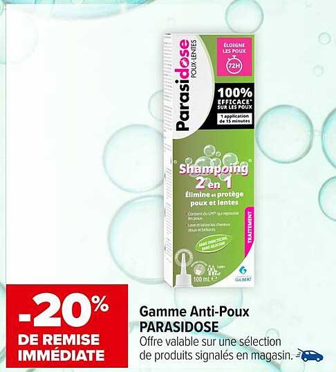 Gamme Anti-Poux PARASIDOSE