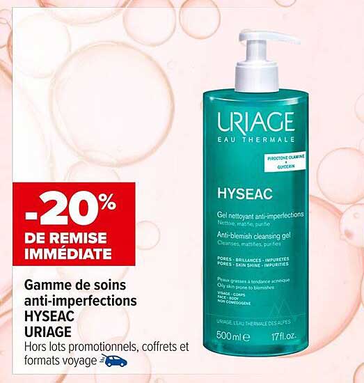 Gamme de soins anti-imperfections HYSEAC URIAGE