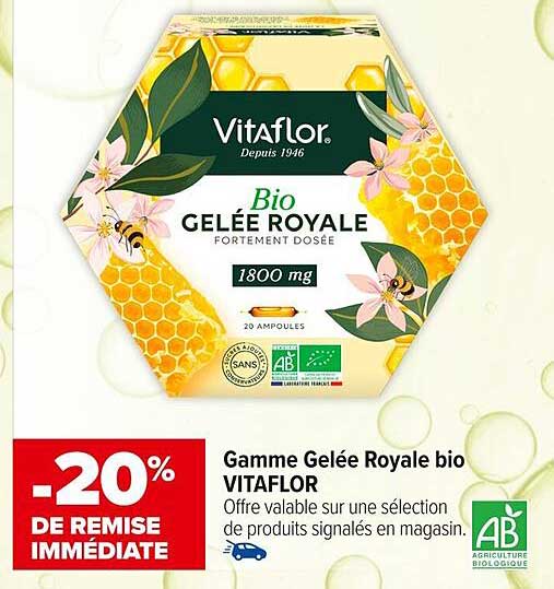 Gamme Gelée Royale bio VITAFLOR
