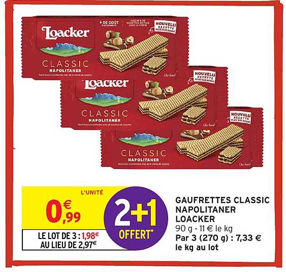 GAUFRETTES CLASSIC NAPOLITANER LOACKER