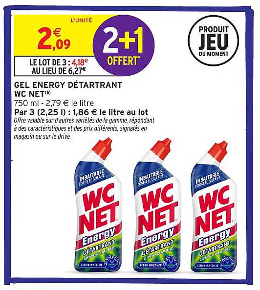 GEL ENERGY DÉTARTRANT WC NET®
