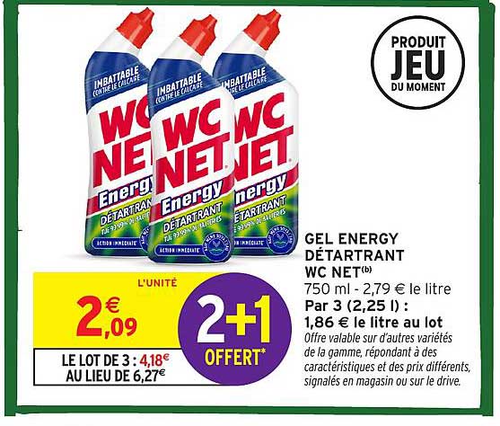 GEL ENERGY DÉTARTRANT WC NET®