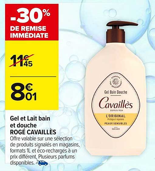 Gel et Lait bain et douche ROGÉ CAVAILLÈS