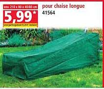 Housse de protection pour chaise longue