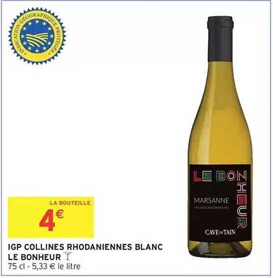 IGP COLLINES RHODANIENNES BLANC LE BONHEUR